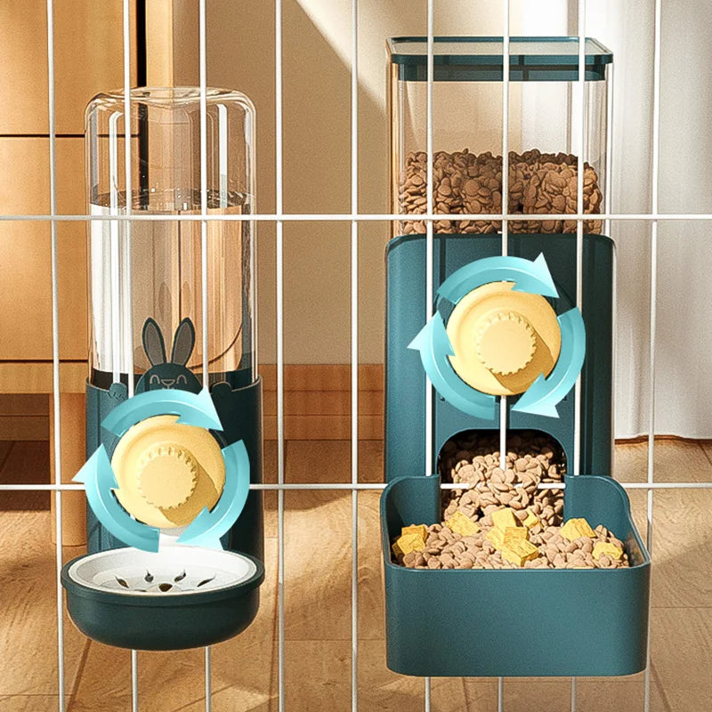 HOOPET Automatic Pet Bowls Cage Hanging Feeder Dog Water Bottle Food Container Dispenser Bowl for Puppy Cats Pet Feeding Product