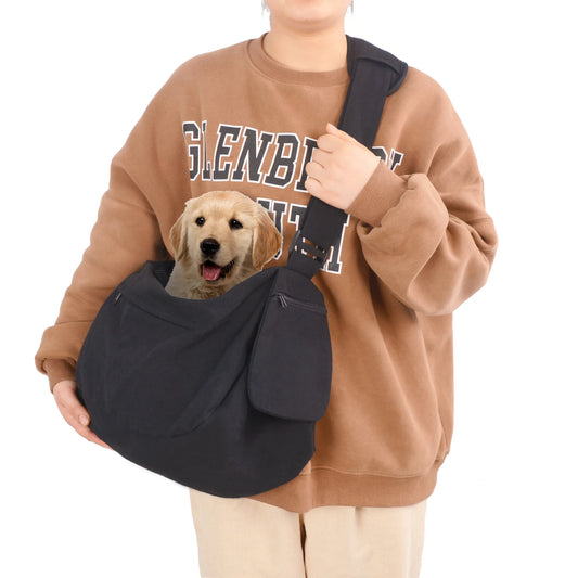 Pet Carrier Portable Dog Sling Bag with Warm Fleece Pad Foldable Pets Travel Handbag Cat Carrier for Puppy Kitthen Dogs Bag