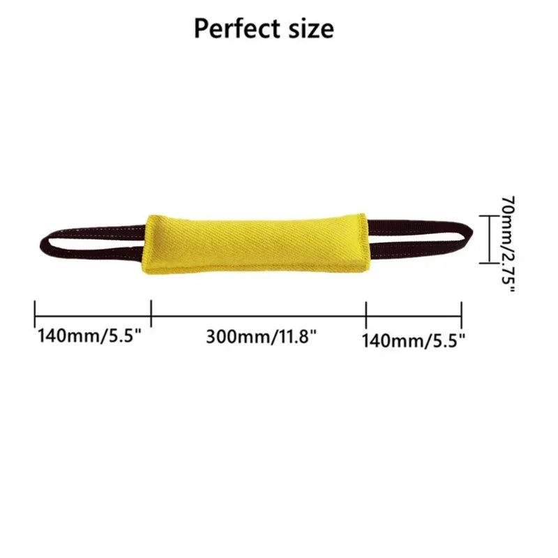 Durable Dog Bite Stick Creative Dog Tug Toy Non-slip Wear-resistant Pet Dog Training Flax Sleeve Toy