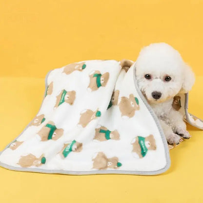 1pc Warm Soft Pet Dog Blanket Mat Plush Thin Pet Sleeping Blanket For Dogs Cats Warm Breathable Cat Cover Blanket Pet Supplies