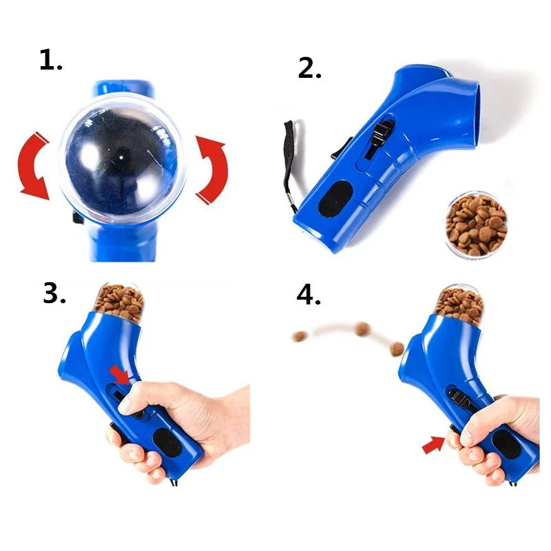 Dog Food Launcher Pet Snack Jump Training Toy Puppy Interactive Catapult Feeder German Shepherd Outdoor Travel Toys Pet Supplies