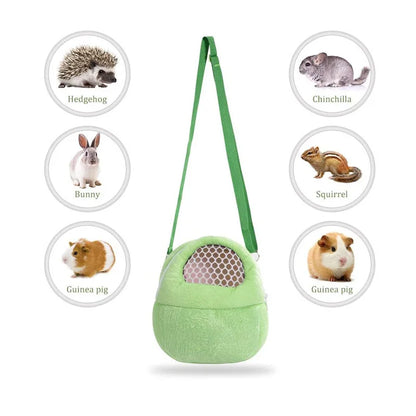 Small Pet Carrier Bag Hamster Travel Bag Rabbit Chinchilla Guinea Pig Breathable Carry Cage Warm Soft Pouch Hamster Supplies