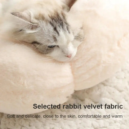 1/2PCS Super Soft Cat Bed Washable Flower Cushion Self-Warming Sleeping Cushion Mat for Cat Four Season Universal Pet Bed