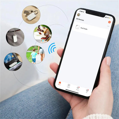 Tuya Mini GPS Tracker Smart Wireless Anti Lost Keychain Alarm Location Tracker Tag 2-Way Search Key Finder Smart Life Products