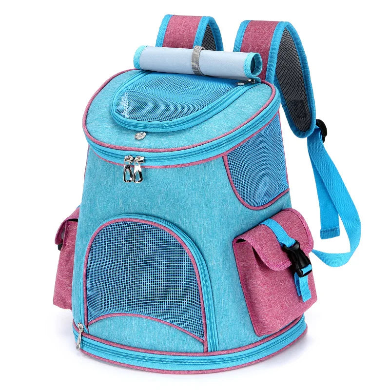 Pet Bags Breathable and Cool Cat Travel Backpack with Two Side Pockets Dog Carrier Large Suitable for Hiking Traveling Camping