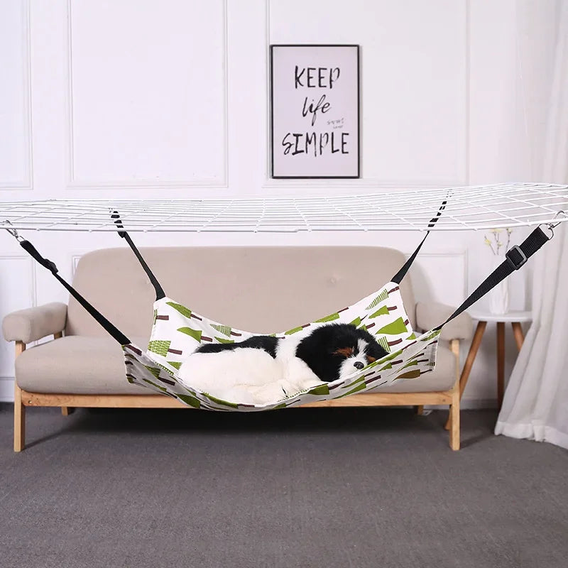 Pet Summer Hammock Swing Cat Beds Hanging Basket Cat Nest Pet Bed Removable and Washable The Dog Hangs The Nest Mats