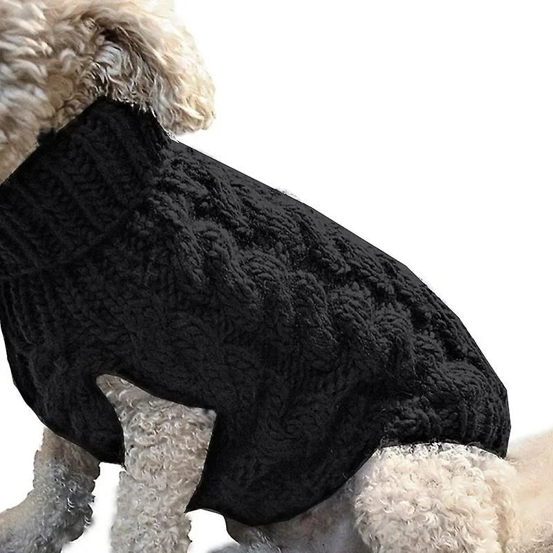 Pet Clothing New Autumn and Winter Warm Pet Turtleneck Sweater Coat Soft Casual Puppy Clothes Woolly T-Shirt Pet Supplies 2023