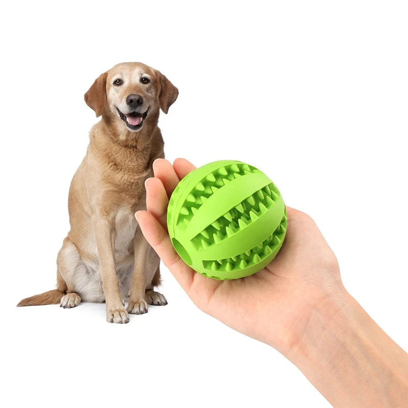 Pet Dog Toy Interactive Rubber Balls Pet Dog Cat Puppy Chew Toys Ball Teeth Chew Toys Tooth Cleaning Balls Food