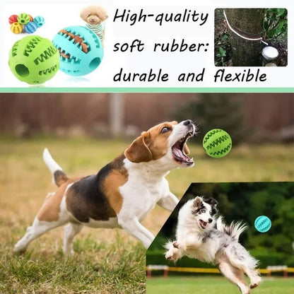 Toys for Dogs Rubber Dog Ball for Puppy Funny Dog Toys for Pet Puppies Large Dogs Tooth Cleaning Snack Ball Toy for Pet Products