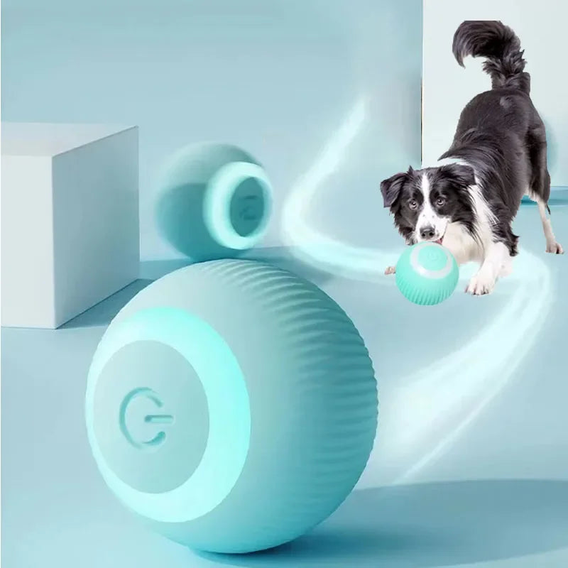 Smart Dog Toys Electric Puppy Ball Toys For Cat Small Dogs Funny Auto Rolling Ball Self-moving Puppy Games Toys Pet Accessories