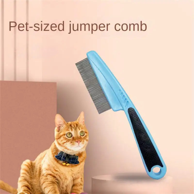 Pet Supplies Tooth Hair Removal Flea Lice Brush Stainless Steel Comb Deworming Knot Dog Cat Grooming Comb