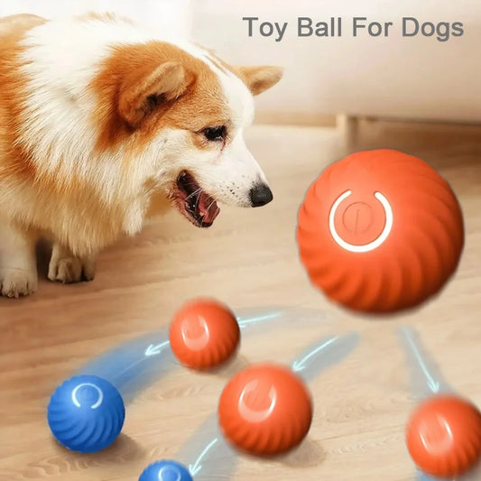 Smart Dog Toy Ball for Dogs Electronic Interactive Pet Products Training Plush Automatic Jump Roll Ball Rechargeable