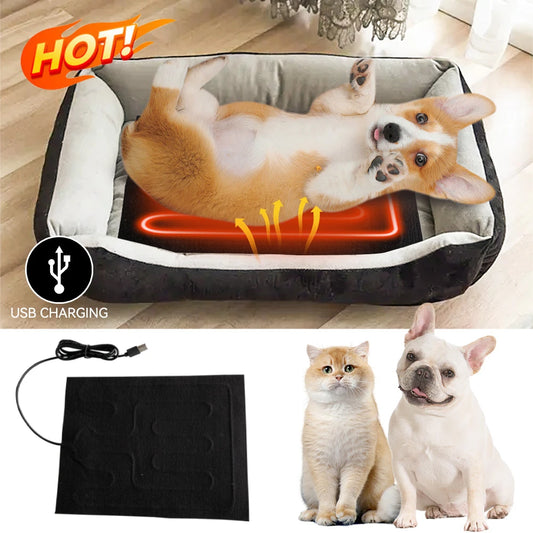 Safety USB Warm Paste Pads Washable Winter Heating Warmer Pad Dog Cat Bed Heat Pad Pet Reptile Heating Warmer Pad