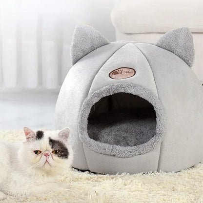 Deep Sleep Comfort in Winter Cat Bed Small Dog House Products Pets Tent Cozy Cave Cat Supplies Cat Beds Pet Products