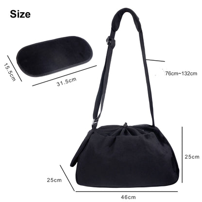 Pet Carrier Portable Dog Sling Bag with Warm Fleece Pad Foldable Pets Travel Handbag Cat Carrier for Puppy Kitthen Dogs Bag