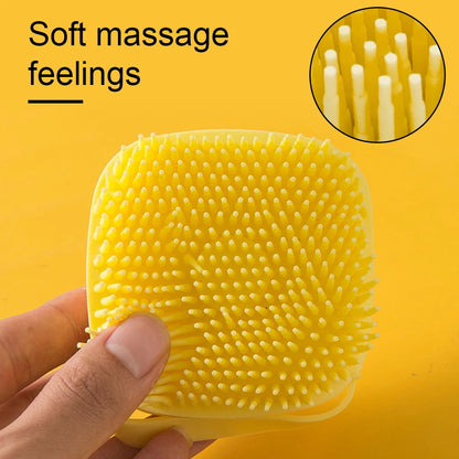 Bathroom Dog Bath Brush Massage Gloves Soft Safety Silicone Comb with Shampoo Box Pet Dog Brush