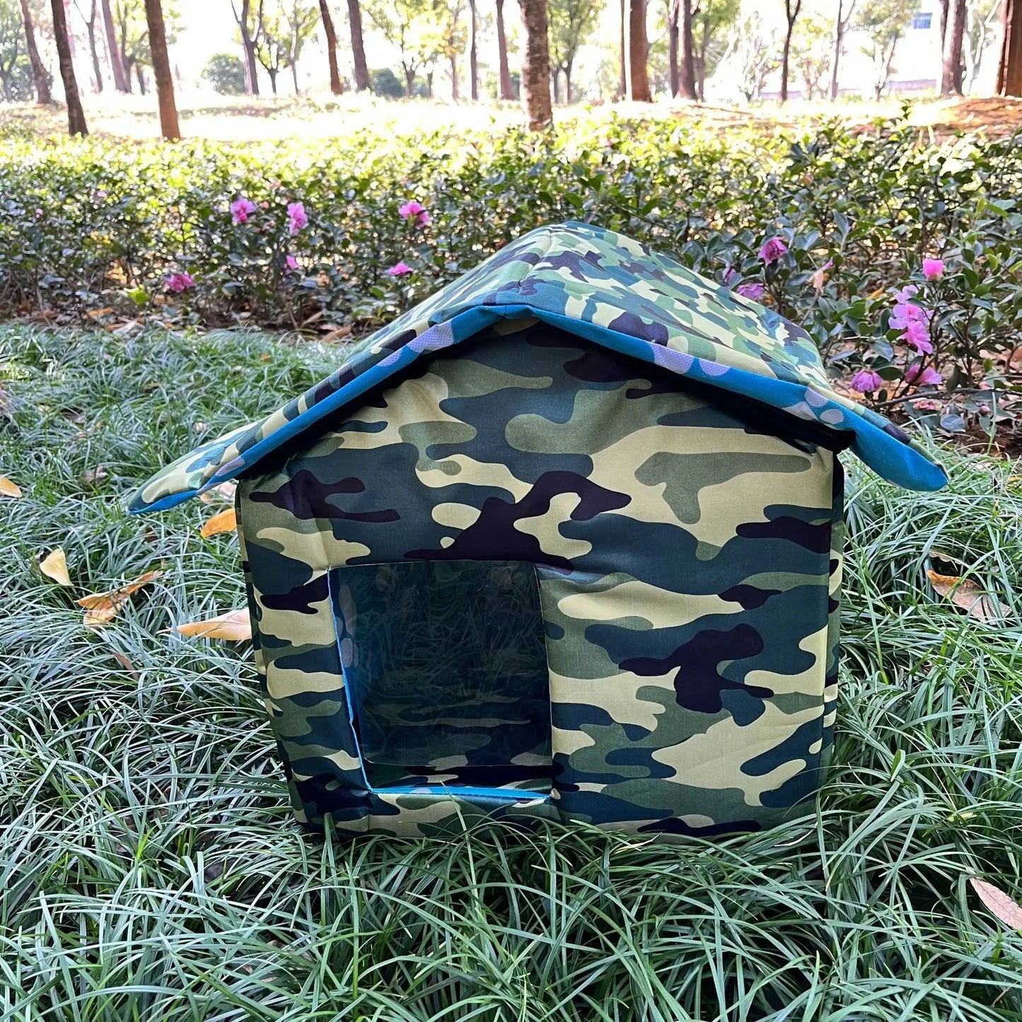 Winter Warm Waterproof Outdoor Pet House Cat Nest Tent Cabin Pet Bed Tent Cat Kennel Portable Travel Nest Pet Carrier Foldable