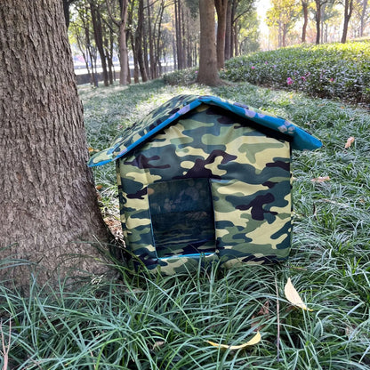 Winter Warm Waterproof Outdoor Pet House Cat Nest Tent Cabin Pet Bed Tent Cat Kennel Portable Travel Nest Pet Carrier Foldable