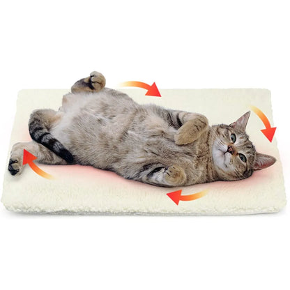 Self-Heating Pet Pads Blanket Puppy Pad Warming Cushion Mat for Cats Dogs Small Pets with Thermal  Body Heat Reflecting Core Pad