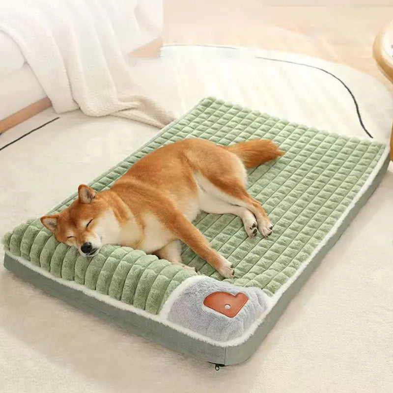 Kimpets Dog Mat Mat Dog Bed Luxury Sofa For Pet Fluff Sleeping Beds Four Seasons Thick Deep Sleep Cat Kennel Removable Washable