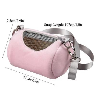 Small Pet Carrier Hamster Travel Bag Breathable Sugar Glider Cage Guinea Pig Pets Carrier Rabbit Ferret Bunny Parrot Sling Bag