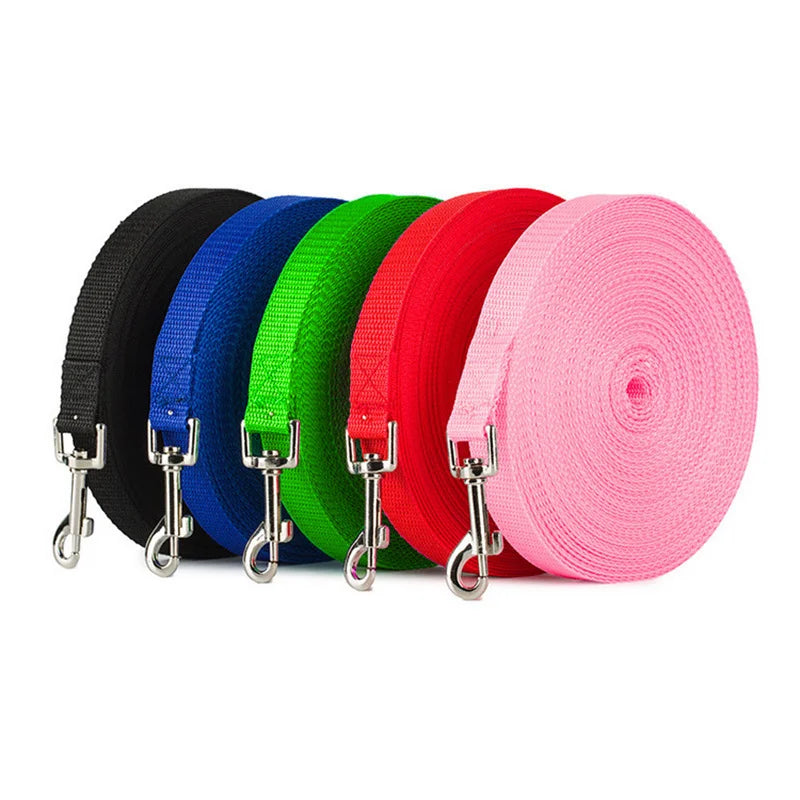 Nylon Dog Training Leashes Pet Supplies Walking Harness Collar Leader Rope For Dogs Cat 1.5M 1.8M 3M 4.5M 6M 10M