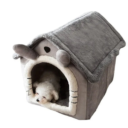 Foldable Dog House Kennel Bed Mat For Small Medium Dogs Cats Winter Warm Cat bed Nest Pet Products Basket Pets Puppy Cave Sofa