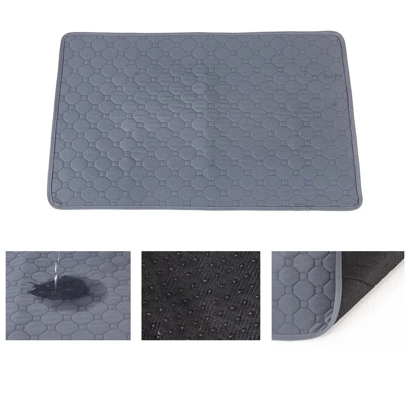 Reusable Dog Urine Mat Absorbent Washable Dog Pee Pad for Car Seat Floor Sofa Waterproof Puppy Training Diaper Mat Pet Supplies