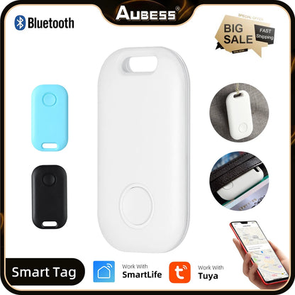 Tuya Mini GPS Tracker Smart Wireless Anti Lost Keychain Alarm Location Tracker Tag 2-Way Search Key Finder Smart Life Products