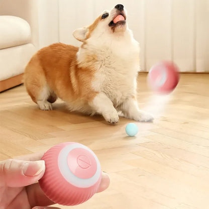 Smart Dog Toys Electric Puppy Ball Toys For Cat Small Dogs Funny Auto Rolling Ball Self-moving Puppy Games Toys Pet Accessories