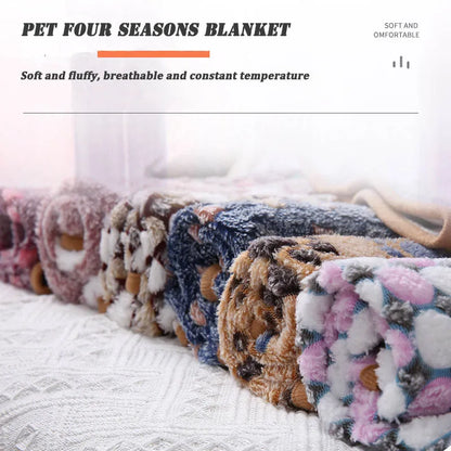 Soft And Fluffy Pet Dog Blanket Cute Star Printing Pet Mat Warm Breathable Skin Friendly Cats And Dogs Bed Blanket Pet Supplies