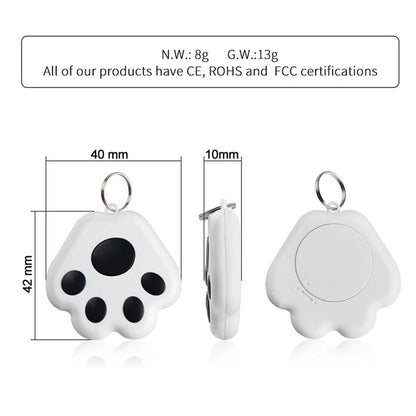 Claw Design Pet Smart GPS Tracker Mini Anti-Lost Waterproof Bluetooth Locator Tracer For Pet Dog Cat Kids Car Wallet Key Finders