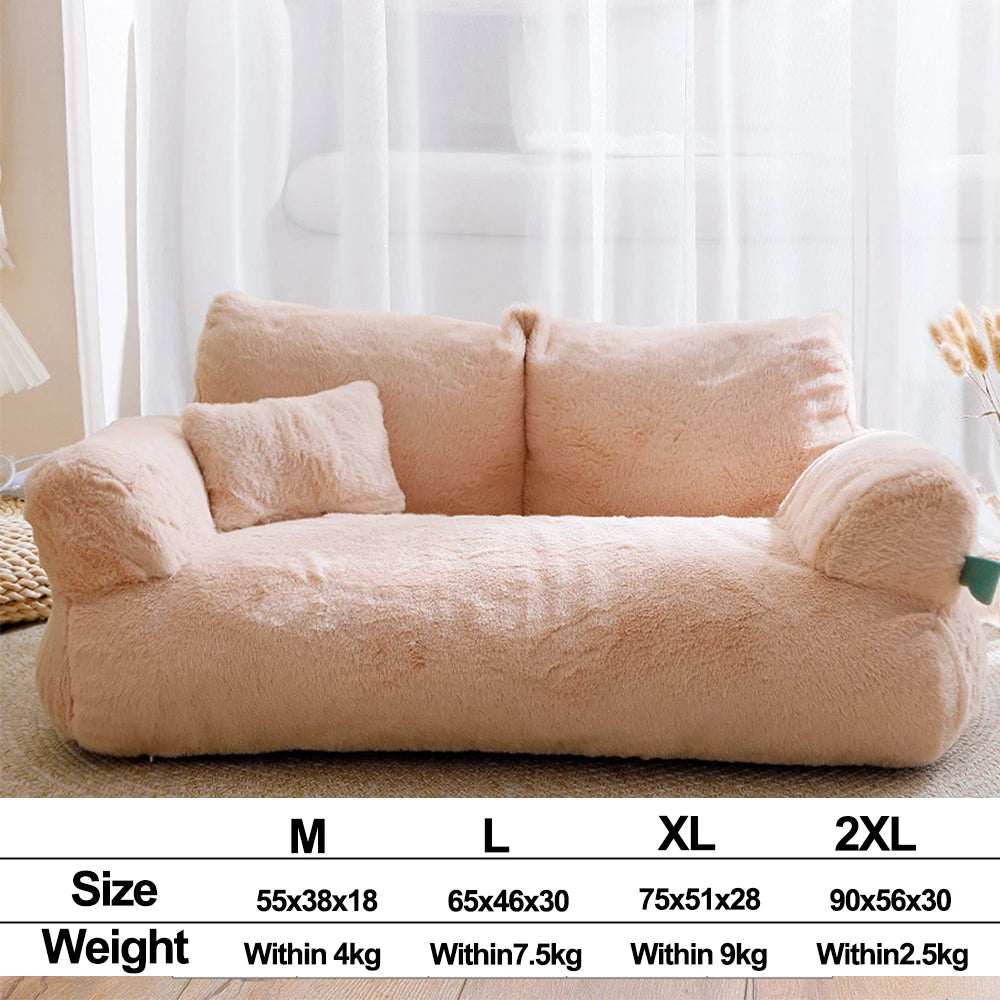 Cat Bed Sofa Winter Warm Pet Detachable Bed Plush Nest Dog Kennel Mats Kitten Deep Sleeping Bed Puppy House Basket Pet Supplies