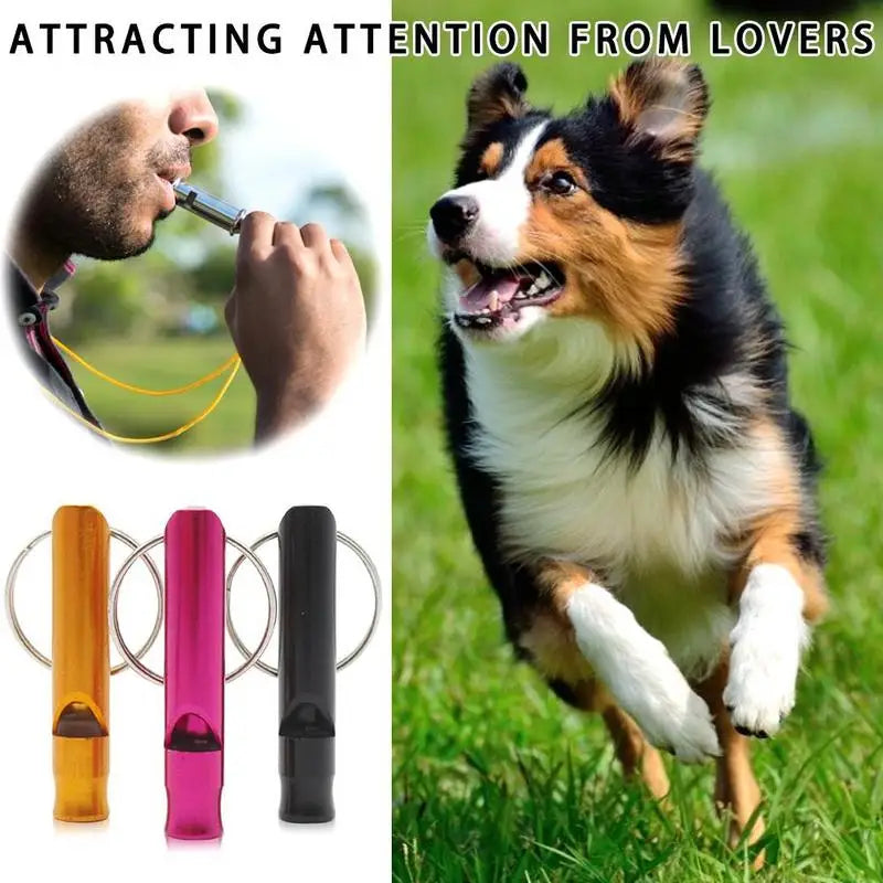 Dog Whistle Training Anti Bark Dogs Training Flute Dog Whistle To Stop Barking With Keychain Outdoor Siren Pets Products