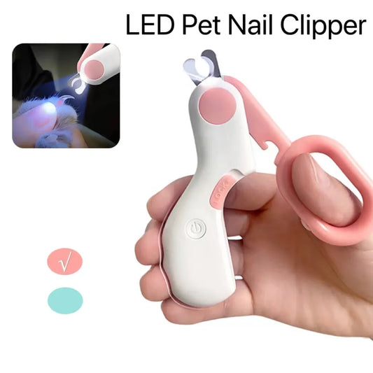 Pet Nail Clipper LED Light Pet Nail Clipper Claw Grooming Scissors for Small Dogs Cats Scissors Dog Professional Accessories