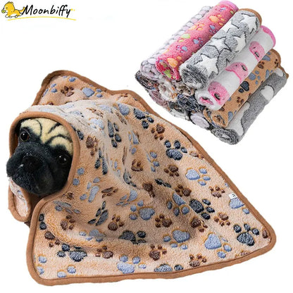 Warm Soft Pet Dog Blanket Mat Plush Thin Pet Sleeping Blanket for Dogs Cats Warm Breathable Puppy Cover Blanket Pet Supplies