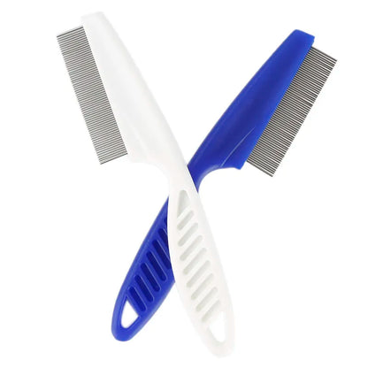 Pet Hair Shedding Comb Stainless Steel Flea Comb For Cat Dog Pet Comfort Flea Hair Grooming Comb Dog Cat Fur Removal Brush