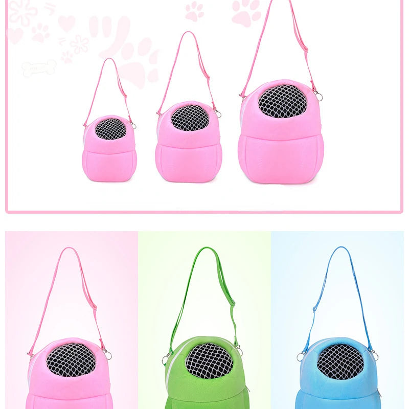 Small Pet Carrier Rabbit Cage Hamster Chinchilla Travel Warm Bags Guinea Pig Carry Pouch Bag Breathable Pet Cage Rat Leash