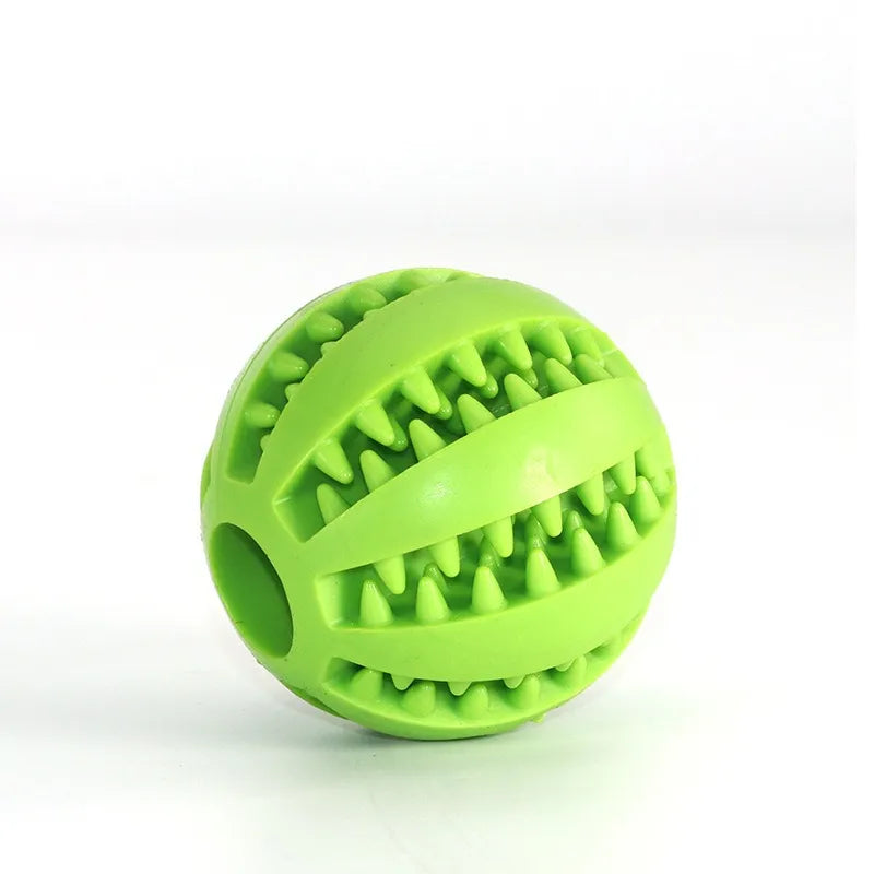 New Pet Dog Toy Interactive Rubber Balls for Small Large Dogs Puppy Cat Chewing Toys Pet Tooth Cleaning Indestructible Dog  Ball