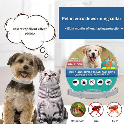 1Pc Pet Flea And Tick Collar For Dogs Cats Adjustable Prevention Pet Collar Pest Anti-mosquito Insect Repellent Puppy Supplies