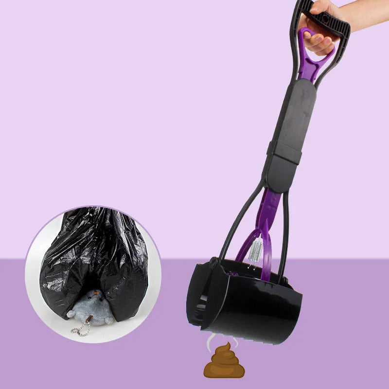 Pet Pooper Scooper Dogs Shit Clip Long Handle Jaw Poop Scoop Outdoor Animal Clean Tools Feces Cleaner Picker Excrement Collector