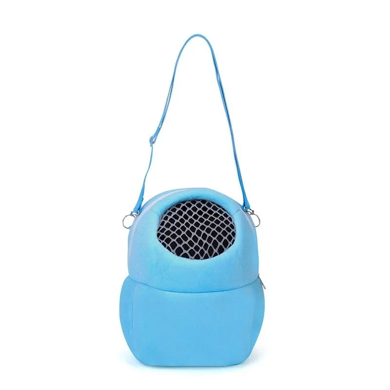 Small Pet Carrier Rabbit Cage Hamster Chinchilla Travel Warm Bags Guinea Pig Carry Pouch Bag Breathable Pet Cage Rat Leash