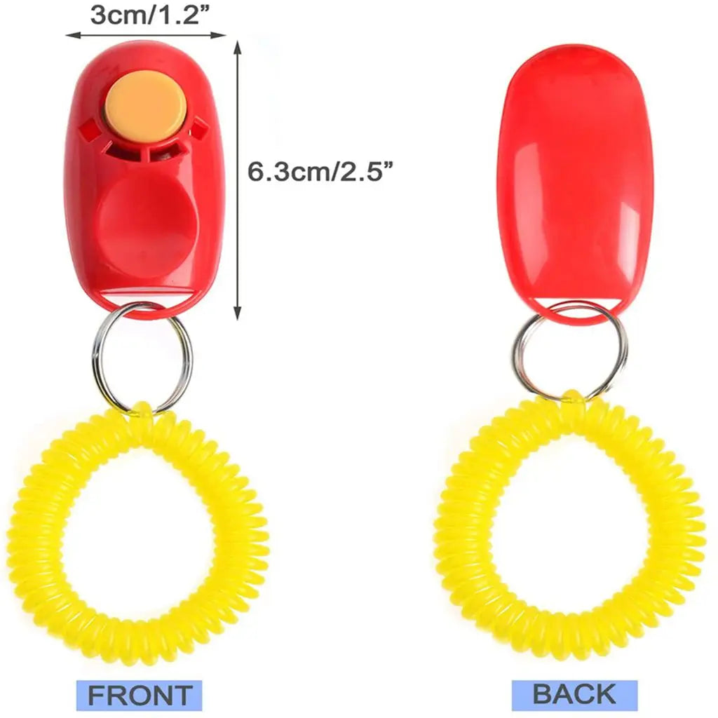 Plastic Portable Dog Clicker Toys Pet Tranining Clicke Training Tool Dog Whistle