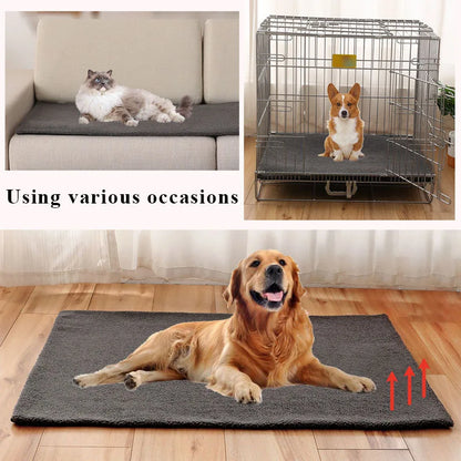 Self heating pet mat, winter heat gathering and warmth keeping cat mat dog mat detachable non slip and dirt resistant dog litter