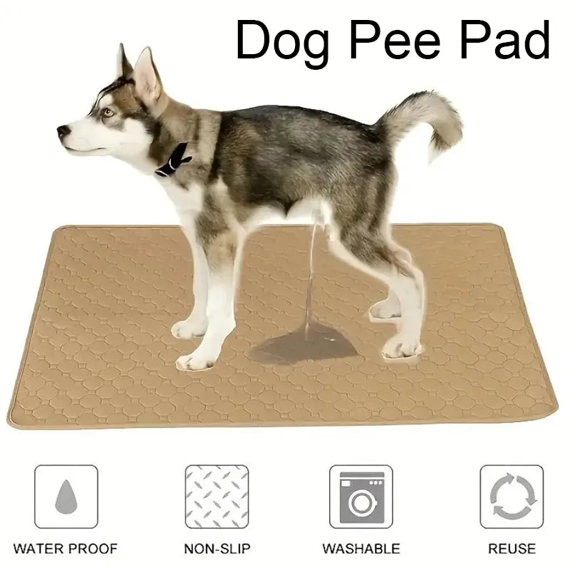 Dog Pee Pad Blanket Reusable Absorbent Diaper Washable Puppy Training Pad Pet Bed Urine Mat for Pet Car Seat Cover