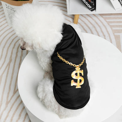 Thin Pet Clothes Summer Vest T Shirt Print Funny Cheap Dog Clothes For Small Dog Cat Puppy Chihuahua Costumes Breathable Fashion