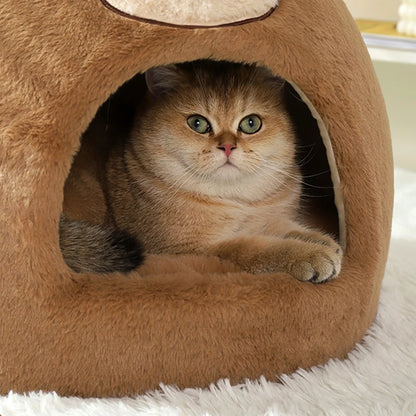 HOOPET Cat Nest Winter Warm Closed Sleeping Dog Nest Four Seasons Universal Pet Sofa Cat Bed Winter Cat House