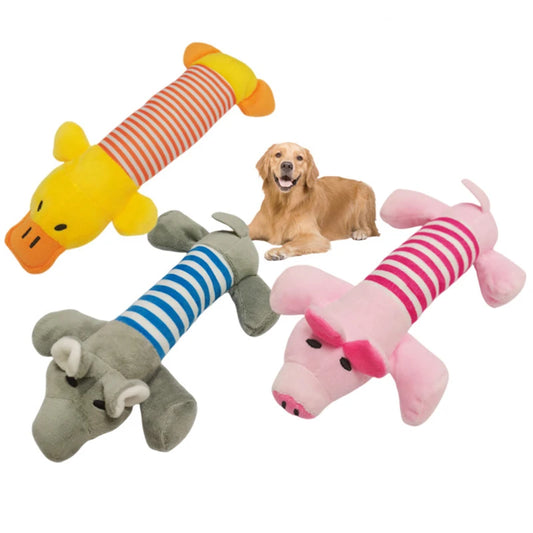 Pet Dog Toy Squeak Plush Toy For Dogs Supplies Fit for All Puppy Pet Sound Toy Funny Durable Chew Molar Cute Toy Pets Supplies