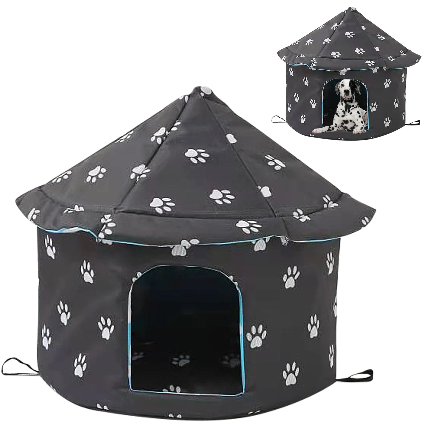 Outdoor Pet Dog House Foldable Bed Soft Winter Camouflage Waterproof Rainproof Cat Kennel House Pet Shelter