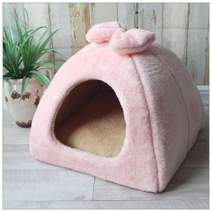 Pet Cat House Sofa Bed Dog Kennel Winter Warm Sleeping for Puppy Dog Cat Supplies Cut Cats Mats